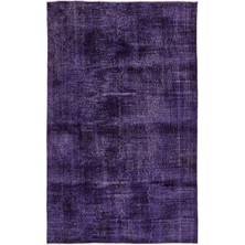 Hali.Net 160x255 cm Çok Renkli Mor Belirsiz Vintage Soyut Halı | Salon Yatak Odası Halısı | Hav Vermez | UNİQUE-13119