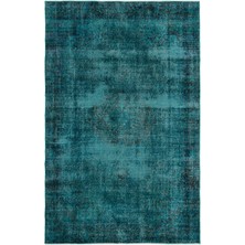 Hali.Net 188x290 cm Çok Renkli Eskitme El Dokuma Yün Halı | El Yapımı Doğal Yün Salon Halısı | Geleneksel Anadolu Hav Vermez | UNİQUE-19101