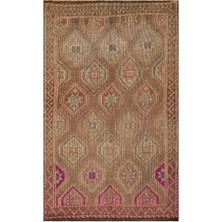 Epir Mavi Eskitme Yün Modern Desenli Yün Hav Toz Vermez Leke Tutmayan Salon Yolluk Mutfak El Dokuma Halı