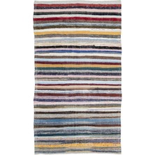 Hali.Net 194x335 cm Mavi Vintage Anadolu Yün Halı | Salon Yatak Odası Halısı | Doğal Yün El Yapımı El Dokuma Hav Vermez | UNİQUE-969