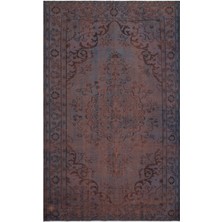 Atina Turkuaz Eskitme Yün Modern Desenli Yün Hav Toz Vermez Leke Tutmayan Salon Yolluk Mutfak El Dokuma Halı