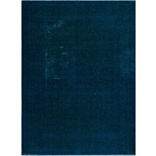Hali.Net 275x377 cm Bej Lacivert Vintage Eskitme Halı | Salon Yatak Odası Halısı | Hav Vermez | UNİQUE-24509