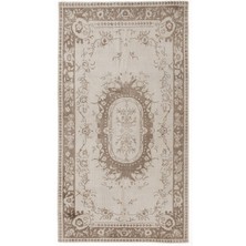 Hali.Net 115x215 cm Bej Teselya Anadolu Yün Halı | Yatak Odası Çocuk Odası Salon Halısı | Doğal Yün El Yapımı El Dokuma Hav Vermez | UNİQUE-5736