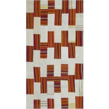 Hali.Net 080x153 cm Bej Vintage El Dokuma Yün Halı | El Yapımı Doğal Yün Salon Halısı | Geleneksel Anadolu Hav Vermez | UNİQUE-22595
