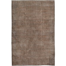 Vintage Bej Eskitme Yün Modern Desenli Yün Hav Toz Vermez Leke Tutmayan Salon Yolluk Mutfak El Dokuma Halı