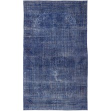 Ikat Mavi Ikat Ipek Modern Desenli Yün Hav Toz Vermez Leke Tutmayan Salon Yolluk Mutfak El Dokuma Halı