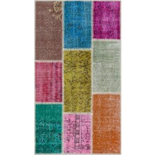 Girit Kahverengi Çizgili Yün Modern Desenli Yün Hav Toz Vermez Leke Tutmayan Salon Yolluk Mutfak El Dokuma Halı