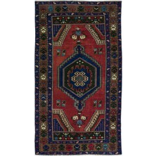 Hali.Net 098x177 cm Kahverengi Kırmızı Geometrik Geleneksel Medalyonlu Ve Geometrik Halı | Salon Halısı | Hav Vermez | UNİQUE-31471