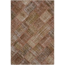 Hali.Net 157x232 cm Turuncu Atina El Dokuma Yün Halı | El Yapımı Doğal Yün Salon Halısı | Geleneksel Anadolu Hav Vermez | UNİQUE-21006