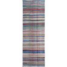 Hali.Net 124x367 cm Mor Atina El Dokuma Yün Halı | El Yapımı Doğal Yün Salon Halısı | Geleneksel Anadolu Hav Vermez | UNİQUE-32156