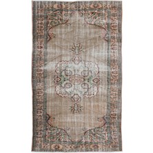 Girit Bej Çizgili Yün Modern Desenli Yün Hav Toz Vermez Leke Tutmayan Salon Yolluk Mutfak El Dokuma Halı