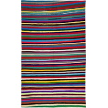 Hali.Net 206x348 cm Yeşil Vintage El Dokuma Yün Halı | El Yapımı Doğal Yün Salon Halısı | Geleneksel Anadolu Hav Vermez | UNİQUE-37074