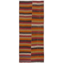 Hali.Net 147x379 cm Gri Vintage Anadolu Yün Halı | Geniş Salon Yatak Odası Halısı | Doğal Yün El Yapımı El Dokuma Hav Vermez | UNİQUE-449