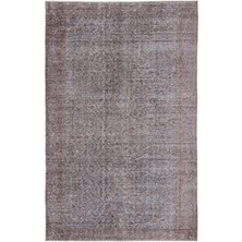 Hali.Net 161x254 cm Turuncu Kahverengi Belirsiz Vintage Eskitme Halı | Salon Yatak Odası Halısı | Hav Vermez | UNİQUE-16535