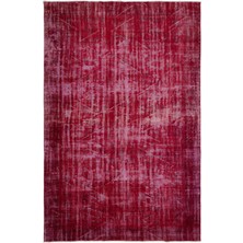 Vintage Gri Göbekli Yün Modern Desenli Yün Hav Toz Vermez Leke Tutmayan Salon Yolluk Mutfak El Dokuma Halı