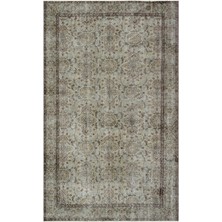 Atina Turkuaz Eskitme Yün Modern Desenli Yün Hav Toz Vermez Leke Tutmayan Salon Yolluk Mutfak El Dokuma Halı