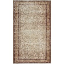 Hali.Net 158x266 cm Çok Renkli Bej Bitkisel Vintage Geleneksel Halı | Salon Yatak Odası Halısı | Hav Vermez | UNİQUE-19381