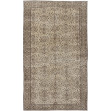 Atina Kırmızı Eskitme Yün Modern Desenli Yün Hav Toz Vermez Leke Tutmayan Salon Yolluk Mutfak El Dokuma Halı