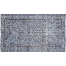 Hali.Net 160x268 cm Gri Vintage Anadolu Yün Halı | Salon Yatak Odası Halısı | Doğal Yün El Yapımı El Dokuma Hav Vermez | UNİQUE-10627
