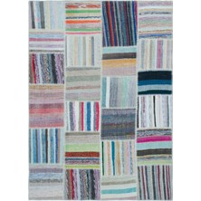 Hali.Net 160x220 cm Bej Vintage El Dokuma Yün Halı | El Yapımı Doğal Yün Salon Halısı | Geleneksel Anadolu Hav Vermez | UNİQUE-22488