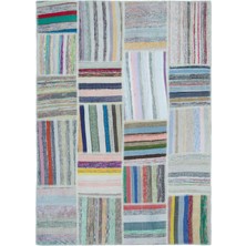 Atina Bej Eskitme Yün Modern Desenli Yün Hav Toz Vermez Leke Tutmayan Salon Yolluk Mutfak El Dokuma Halı