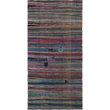 Hali.Net 168x330 cm Gri Vintage Anadolu Yün Halı | Salon Yatak Odası Halısı | Doğal Yün El Yapımı El Dokuma Hav Vermez | UNİQUE-31968