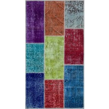 Hali.Net 080x150 cm Bej Vintage El Dokuma Yün Halı | El Yapımı Doğal Yün Salon Halısı | Geleneksel Anadolu Hav Vermez | UNİQUE-26094