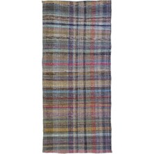 Hali.Net 155x340 cm Kahverengi Atina El Dokuma Yün Halı | El Yapımı Doğal Yün Salon Halısı | Geleneksel Anadolu Hav Vermez | UNİQUE-32216