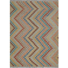 Hali.Net 176x237 cm Çok Renkli Atina El Dokuma Yün Halı | El Yapımı Doğal Yün Salon Halısı | Geleneksel Anadolu Hav Vermez | UNİQUE-30078