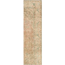 Hali.Net 75x272 cm Bej Teselya Anadolu Yün Halı | Yolluk Koridor Mutfak Halısı | Doğal Yün El Yapımı El Dokuma Hav Vermez | UNİQUE-36478
