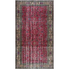 Atina Turkuaz Eskitme Yün Modern Desenli Yün Hav Toz Vermez Leke Tutmayan Salon Yolluk Mutfak El Dokuma Halı