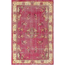 Teselya Bej Çizgili Yün Modern Desenli Yün Hav Toz Vermez Leke Tutmayan Salon Yolluk Mutfak El Dokuma Halı