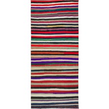 Hali.Net 142x317 cm Bej Atina El Dokuma Yün Halı | El Yapımı Doğal Yün Salon Halısı | Geleneksel Anadolu Hav Vermez | UNİQUE-37281