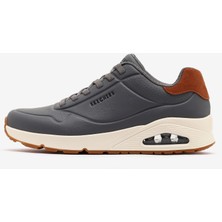 Skechers Uno - Tailored Air Erkek Gri Sneakers 183007 Char