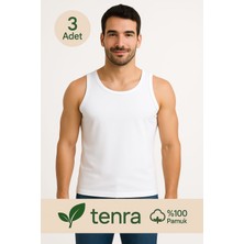 Beyaz Askılı Erkek Atlet 3 Adet %100 Pamuk