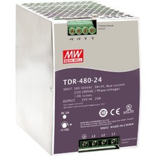 Meanwell TDR-480-24 ,3-FAZ/380VAC 24VDC/20A Güç Kaynağı