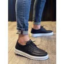 Knack Günlük Ayakkabı T12 Siyah (Beyaz Taban)