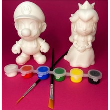 Mynivora Marinyo ve Prenses Boyama Seti – 10 cm Figür + 2 Fırça + 6 Renk Akrilik Boya | Pla Doğa Dostu 3D Baskı