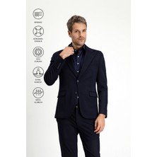 Kiğılı Techno-Line 7 Drop Slim Fit Dar Kesim Likralı Spor Örme Ceket