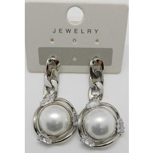 Figürlü Özel Tasarım Incili Lüks Küpe