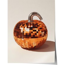 Çerçevesiz Poster, Şeffaf Küre Içinde Portakal Yansıması, Mutfak Dekoru Poster No: 109434