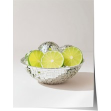 Çerçevesiz Poster, Kasede Limon Minimal Çizim, Mutfak Dekoru Poster No: 109559