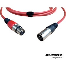 Audıox Omega Series Balanslı Xlr Mikrofon Kablosu | Xlr Erkek – Xlr Dişi | Enstrüman Kablosu | Profesyonel Ses ve Stüdyo Kullanımı
