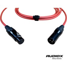 Audıox Beta Series Balanslı Xlr Mikrofon Kablosu | Xlr Erkek – Xlr Dişi | Enstrüman Kablosu | Profesyonel Ses ve Stüdyo Kullanımı