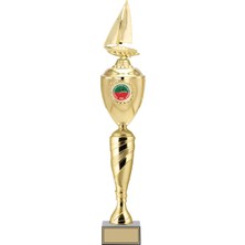 ODAK KUPA - Figürlü Kupalar - Yelken Figürlü Kupalar FG-081 A - 65 cm