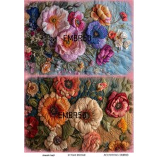 Embroidery Serisi EMBR50 Pirinç Dekopaj 30*42 cm
