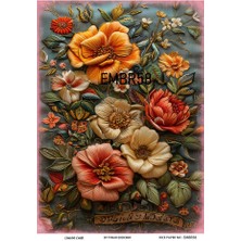 Embroidery Serisi EMBR58 Pirinç Dekopaj 30*42 cm