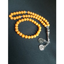 Mryart Sarı Cam Boncuk Tesbih ve Bileklik Set