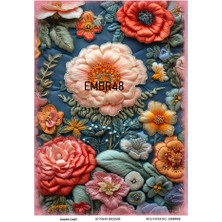 Embroidery Serisi EMBR48 Pirinç Dekopaj 30*42 cm