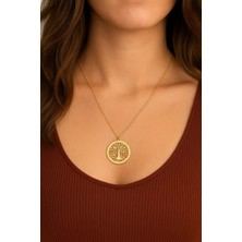 925 Ayar Gümüş Hayat Ağacı Gümüş Kolye